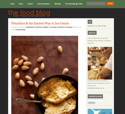The Food Blog Re-designed